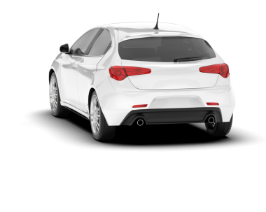 modern otomobil arka planda izole edildi