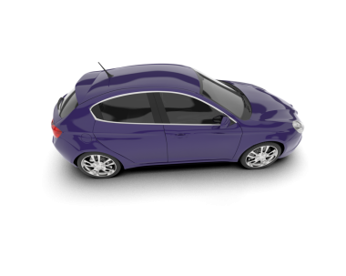 modern araba beyaz arkaplanda izole edildi