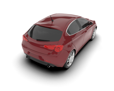 modern spor araba beyaz arka planda izole