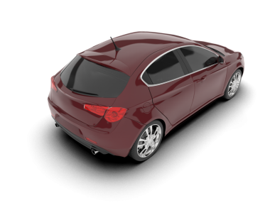 araba beyazda izole edildi