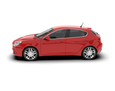 Beyaz arkaplandaki araba