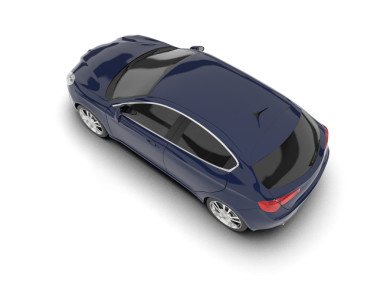 Siyah arka planda lüks bir araba.