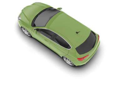 Araç beyaz 3 boyutlu görüntüde izole edilmiş.