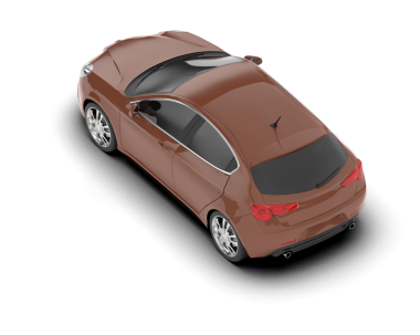 modern şehir arabası beyaz üzerine izole