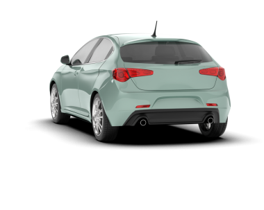 Arka planda izole edilmiş gerçekçi bir SUV aracı. 3D görüntüleme - illüstrasyon