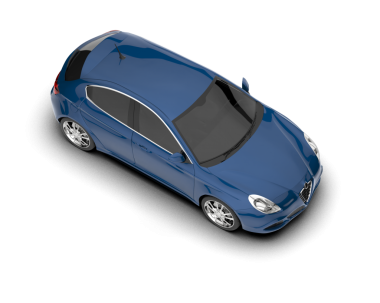 Araba beyaz zemin üzerine