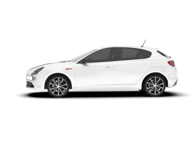 Beyaz arka planda izole edilmiş beyaz spor araba. 3d oluşturma