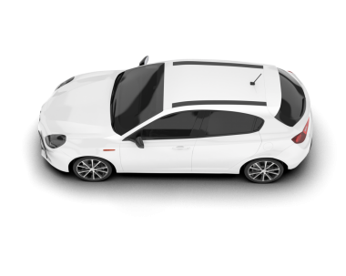 Gerçekçi beyaz modern araba. vektör illüstrasyonu