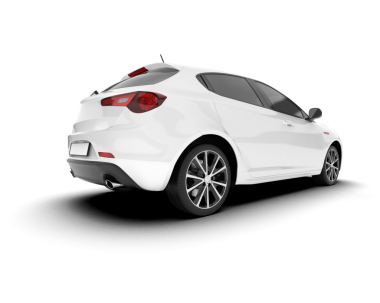 beyaz arka planlı modern araba