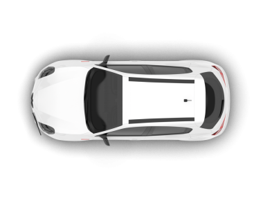 Araba beyaz arka planda izole edilmiş. 3d illüstrasyon