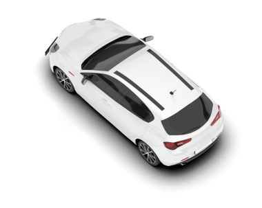 Modern lüks araba beyaz zemin üzerine