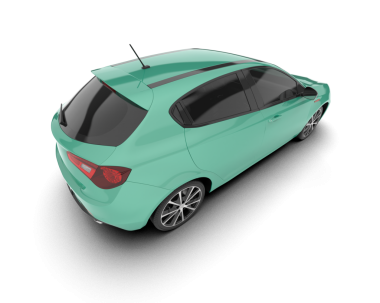 Beyaz arka planda bir araba sedanı. vektör illüstrasyonu.