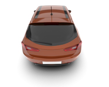 beyaz arkaplandaki modern araba 3 boyutlu görüntüleme