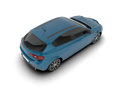 Gri arka planda modern kompakt araba. 3d görüntüleme - resim