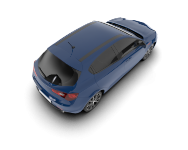 araba beyaz arkaplanda izole edildi.