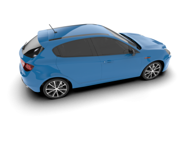 Beyaz arkaplandaki araba