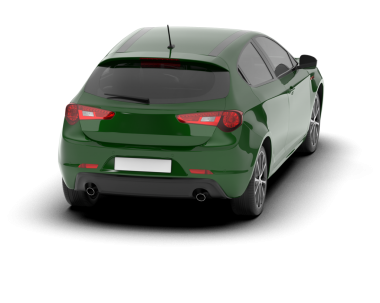 beyaz arkaplanda modern araba