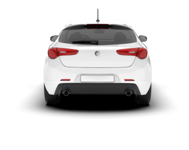 beyaz arkaplanda modern araba