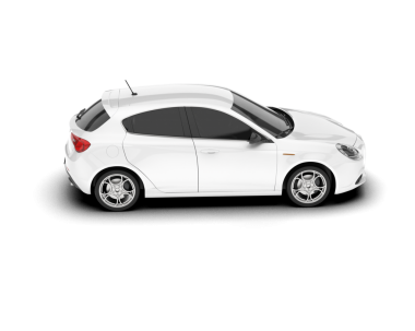 beyaz araba beyaz zemin üzerine izole
