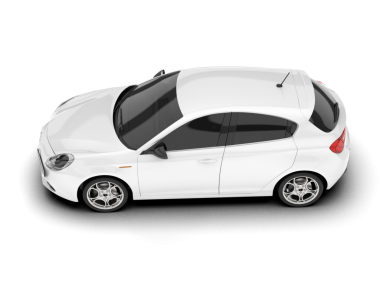 Araba beyaz arka planda izole edilmiş. Vektör çizimi.