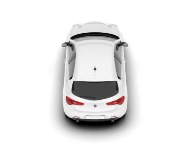araba beyaz arkaplanda izole edildi