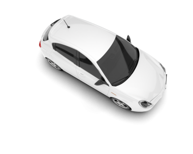 Araba beyaz zemin üzerine