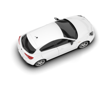 Modern araba beyaz üzerinde