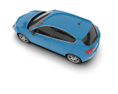 beyaz arkaplanda modern araba