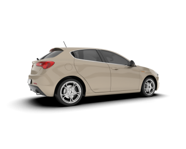 3 boyutlu gerçekçi araba beyaz üzerine izole edilmiş.