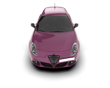 Pembe lüks modern süper araba beyaz arka planda izole edilmiş - 3 boyutlu görüntüleme