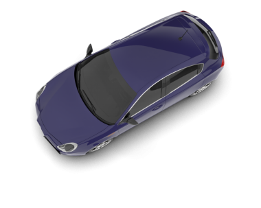 araba beyaz arkaplanda izole edildi