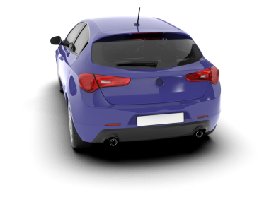 modern araba gölgeyle izole edilmiş