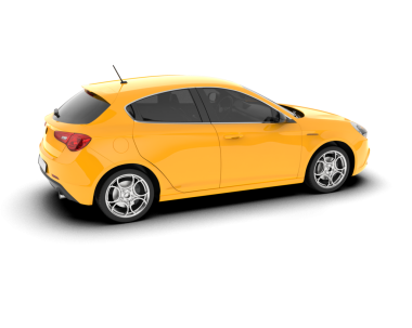 beyaz arka planda modern araba