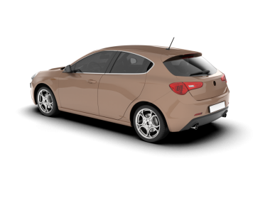 Gerçekçi bir araba. 3d illüstrasyon