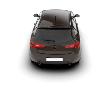 beyaz arkaplanda modern araba