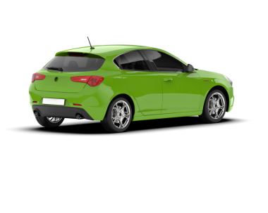 Modern araba beyaz arka planda izole edilmiş. 3 Boyutlu Hazırlama