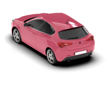 modern pembe şehir arabası