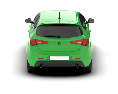 Modern kompakt araba - arka görüş. ön görünüm.