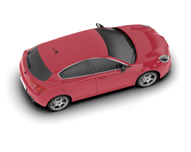 Beyaz arkaplandaki araba