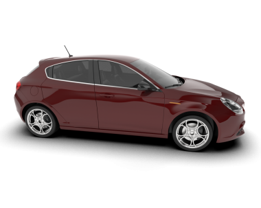 beyaz arkaplanda modern araba