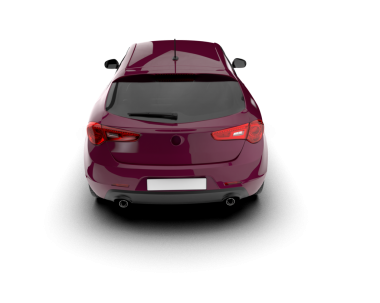 Beyaz arka planda lüks bir araba