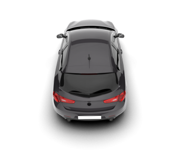 Siyah araba beyaz arkaplanda izole edildi