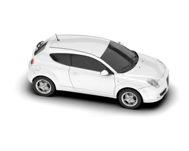 beyaz araba beyaz zemin üzerine izole