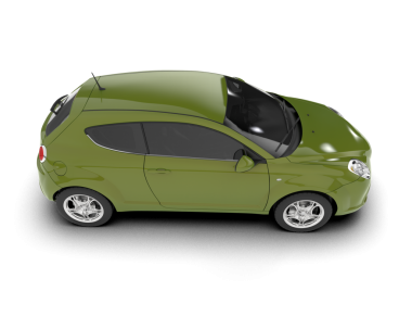 Yeşil renkli bir arabanın vektör çizimi