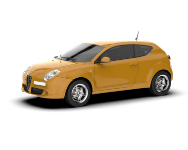 beyaz arkaplanda modern araba