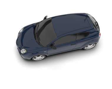 Araba beyaz arka planda izole edilmiş. 3d illüstrasyon