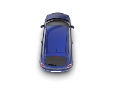 mavi arkaplanda bir araba.