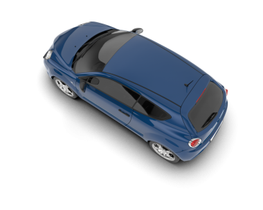 araba beyaz arkaplanda izole edildi