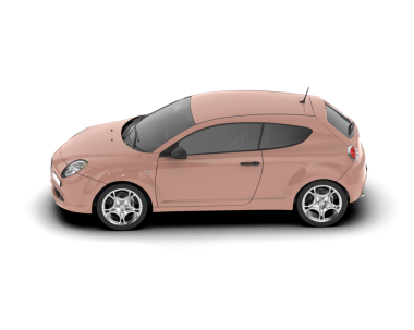 Pembe araba vektör illüstrasyonu