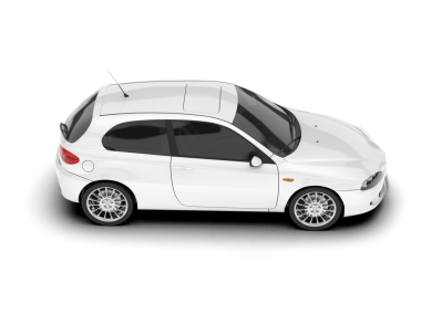 Beyaz modern spor araba